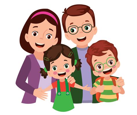 clipart happy family